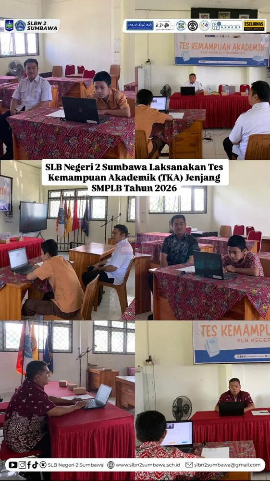 SLB Negeri 2 Sumbawa Laksanakan Tes Kemampuan Akademik (TKA) Jenjang SMPLB Tahun 2026