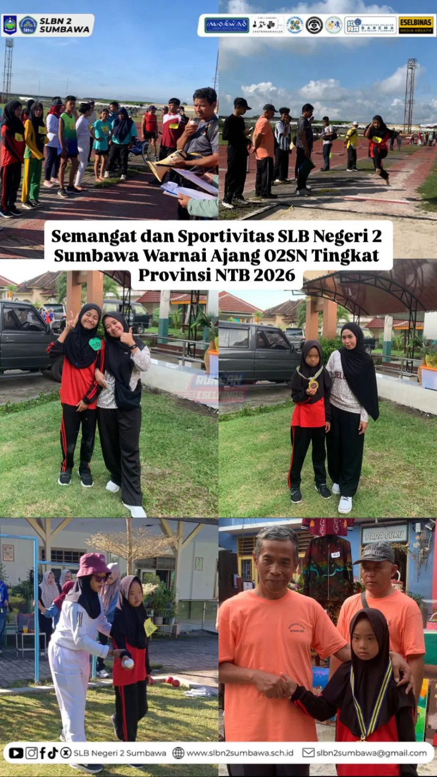 Semangat dan Sportivitas SLB Negeri 2 Sumbawa Warnai Ajang O2SN Tingkat Provinsi NTB 2026